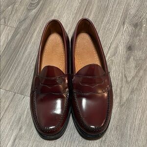 BASS Weejuns Classic Burgundy Loafers for Men Sz 9 EUC